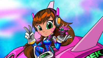 Иллюстрация Dva Overwatch