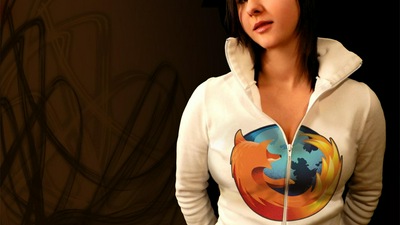 Девушка из Mozilla Firefox