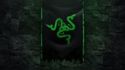 Зеленый логотип Razer 4k 5k