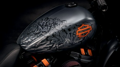 Harley Davidson Серый Черный велосипедный бак 8k