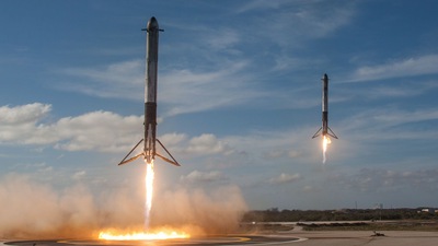 Falcon Heavy Space X HD