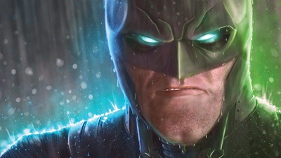 Глаза Бэтмена светятся