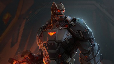 Кибер-произведение искусства Бэтмена