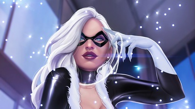 Художественное произведение Black Cat 4k