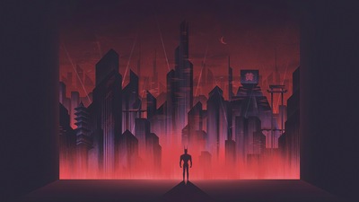 Бэтмен Готэм Неон