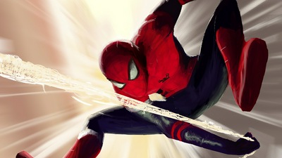 Человек-паук в паутине